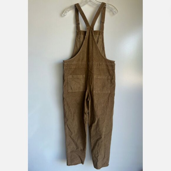 Aerie Overalls Corduroy Werk And Play Frayed Raw Hem Size Small ~EUC - Picture 6 of 12